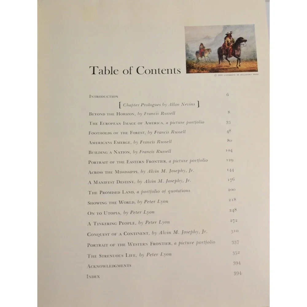The Pioneer Spirit American Heritage Series Book 1959 Hard Cover